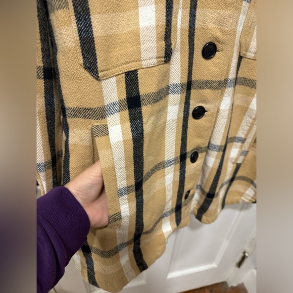 Women’s Lucky Brand Plaid Oversized Shirt/Jacket - Picture 2 of 6